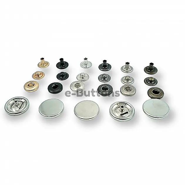 Para Tipi Çıtçıt 18 mm Düz 54 Sistem Pirinç 4 lü Takım ERCB0018PRP Para Tipi Çıtçıt 18 mm Düz 54 Sistem Pirinç 4 lü Takım ERCB0018PRP