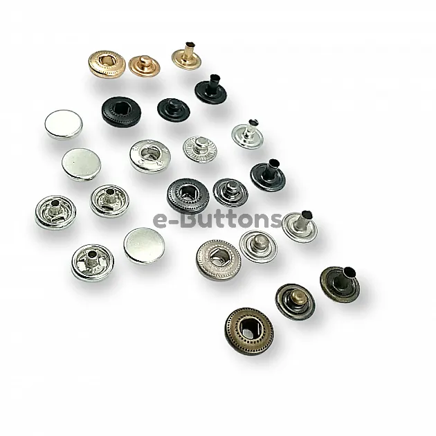 Para Tipi Çıtçıt 10,5 mm Düz 54 Sistem Pirinç 4 lü Takım ERCB0105PRP Para Tipi Çıtçıt 10,5 mm Düz 54 Sistem Pirinç 4 lü Takım ERCB0105PRP