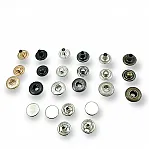 10,5 mm Snaps Fasteners 13/32" Coin Type Flat 16L Brass Set of 4 ERCB0105PRP