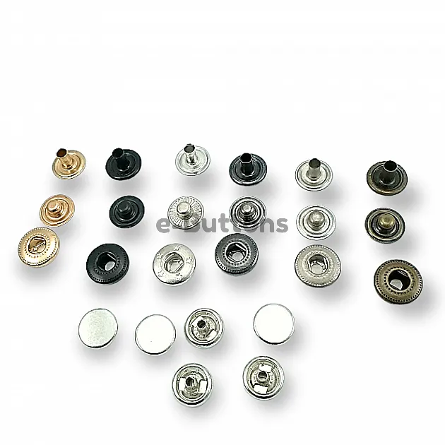 Para Tipi Çıtçıt 10,5 mm Düz 54 Sistem Pirinç 4 lü Takım ERCB0105PRP Para Tipi Çıtçıt 10,5 mm Düz 54 Sistem Pirinç 4 lü Takım ERCB0105PRP