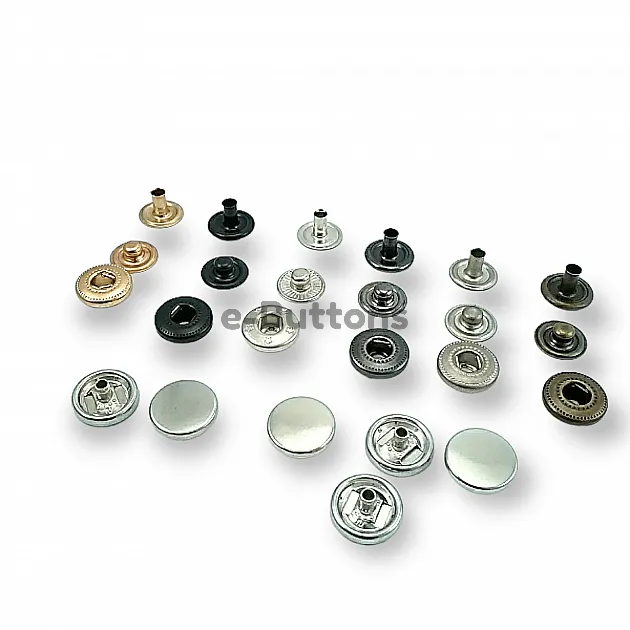Para Tipi Çıtçıt 12,5 mm Düz 54 Sistem Pirinç 4 lü Takım ERCB0125PRP Para Tipi Çıtçıt 12,5 mm Düz 54 Sistem Pirinç 4 lü Takım ERCB0125PRP