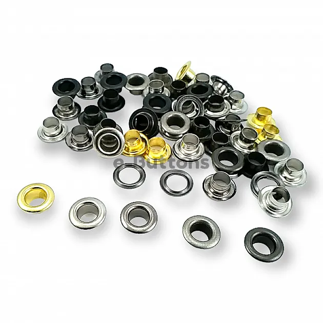 15/64" Brass 6 mm Curved Eyelet (500 Pcs/Pack) ERB0004PR