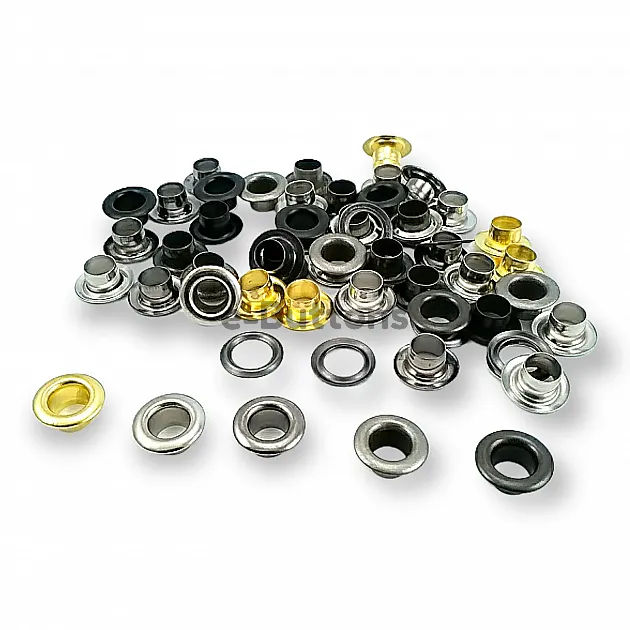 15/64" Brass 6 mm Curved Eyelet (500 Pcs/Pack) ERB0004PR