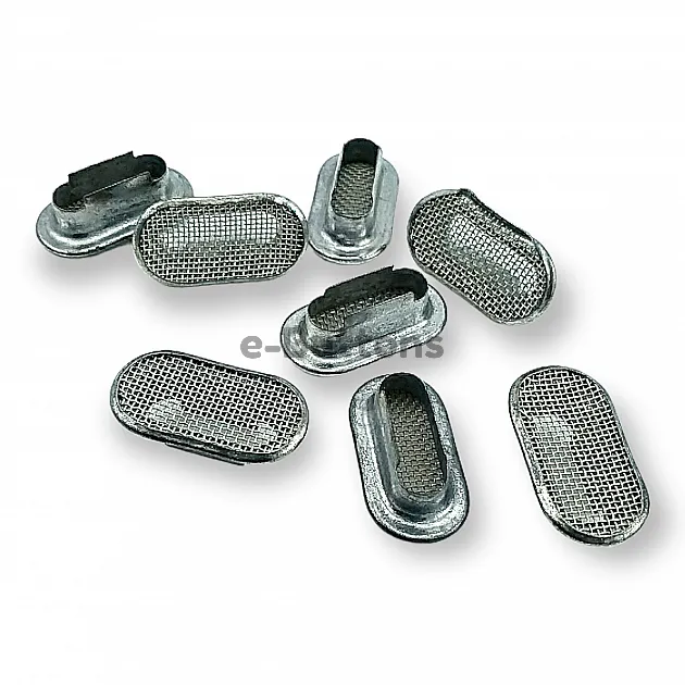 37/64" Brass Oval Eyelet With Strainer 14.8 mm ERSZO0004PR