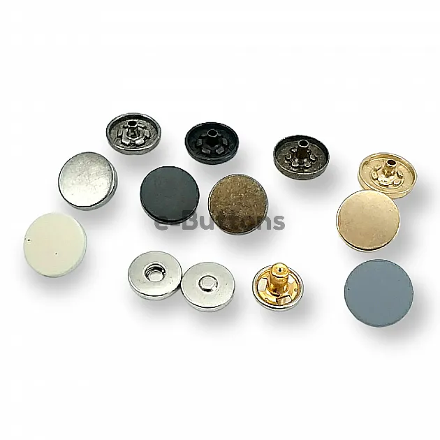 Magnetic Snap Fastener 12.5 mm Flat Zamak Set of 4 ERMK0125ZMK12