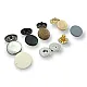 Magnetic Snap Fastener 15 mm Flat Zamak Set of 4 ERMK015ZMK15