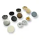Magnetic Snap Fastener 15 mm Flat Zamak Set of 4 ERMK015ZMK15
