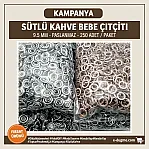 Baby Snap Buttons 3/8" Stainless 9,5 mm Prong Snaps Fastener Milky Coffee Color 250 Pcs/Pk C0095DPPKMilkCoffe