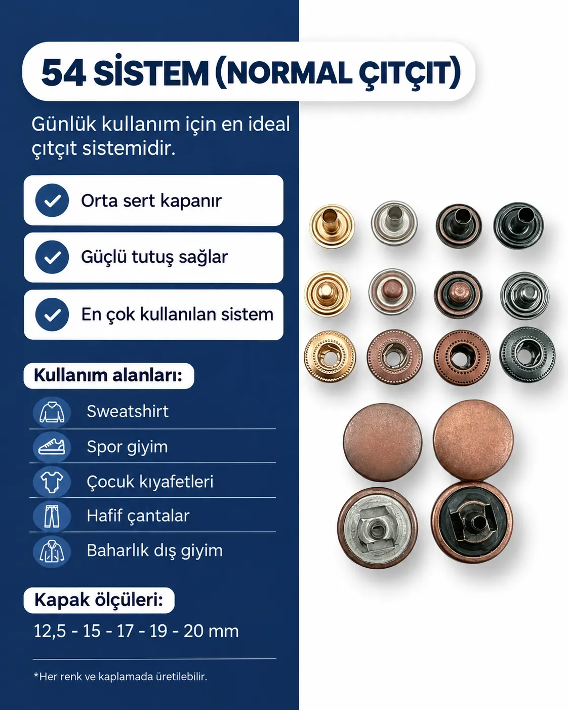 54-system snap fasteners 54-system snap fasteners