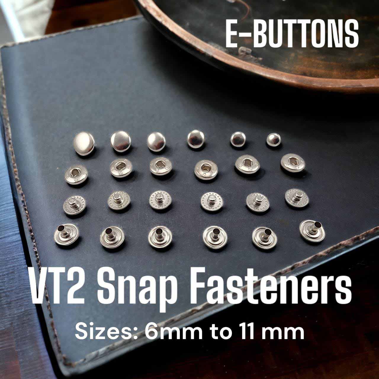 Vt2 Mini Spring Snap Button with Curved Cap